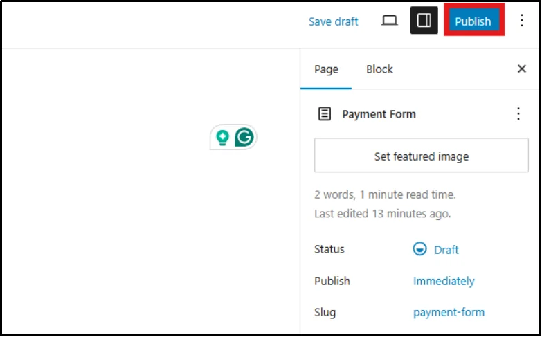 Live Square payment form on WordPress page