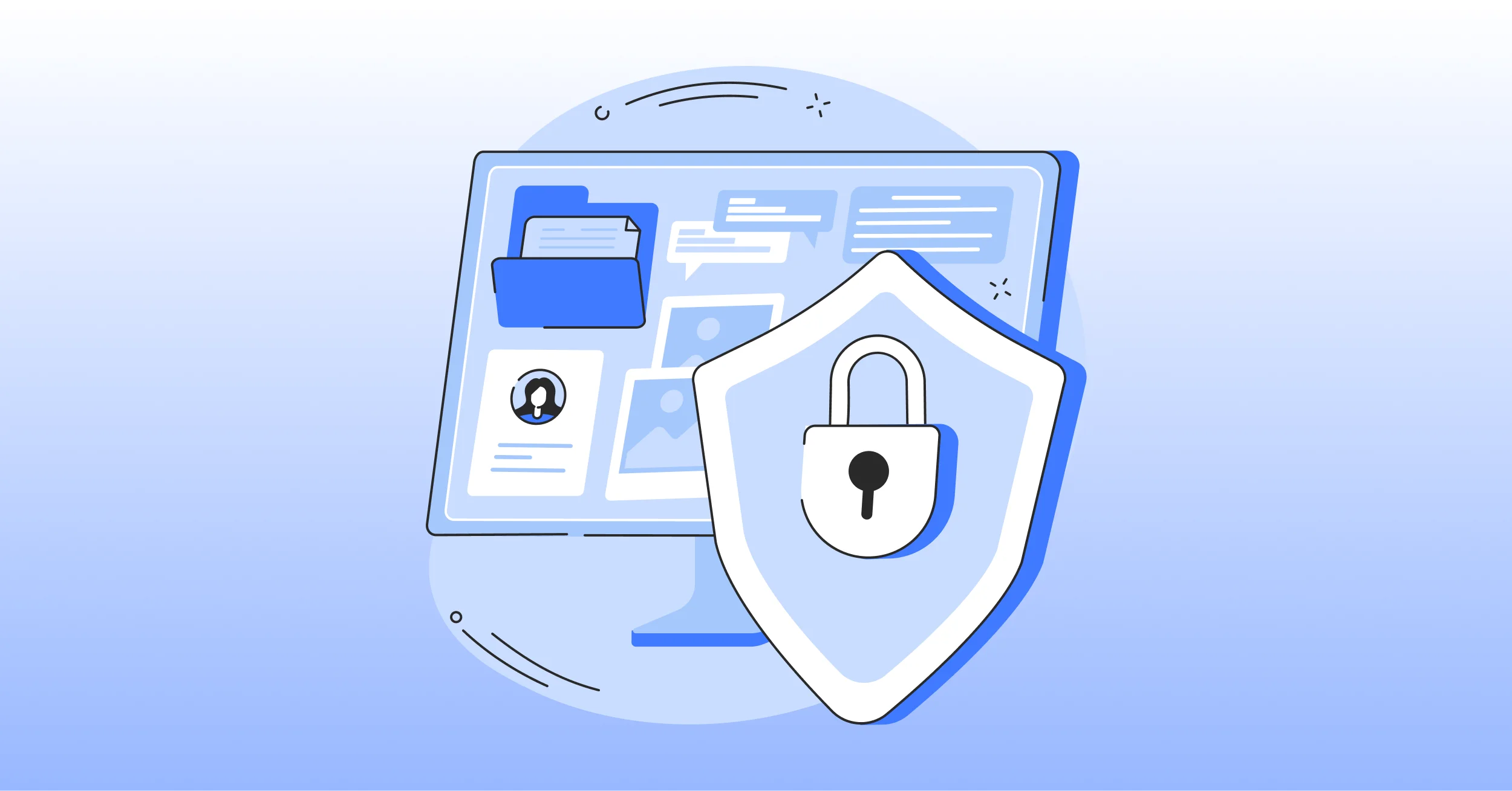 Payment gateway security and compliance illustration