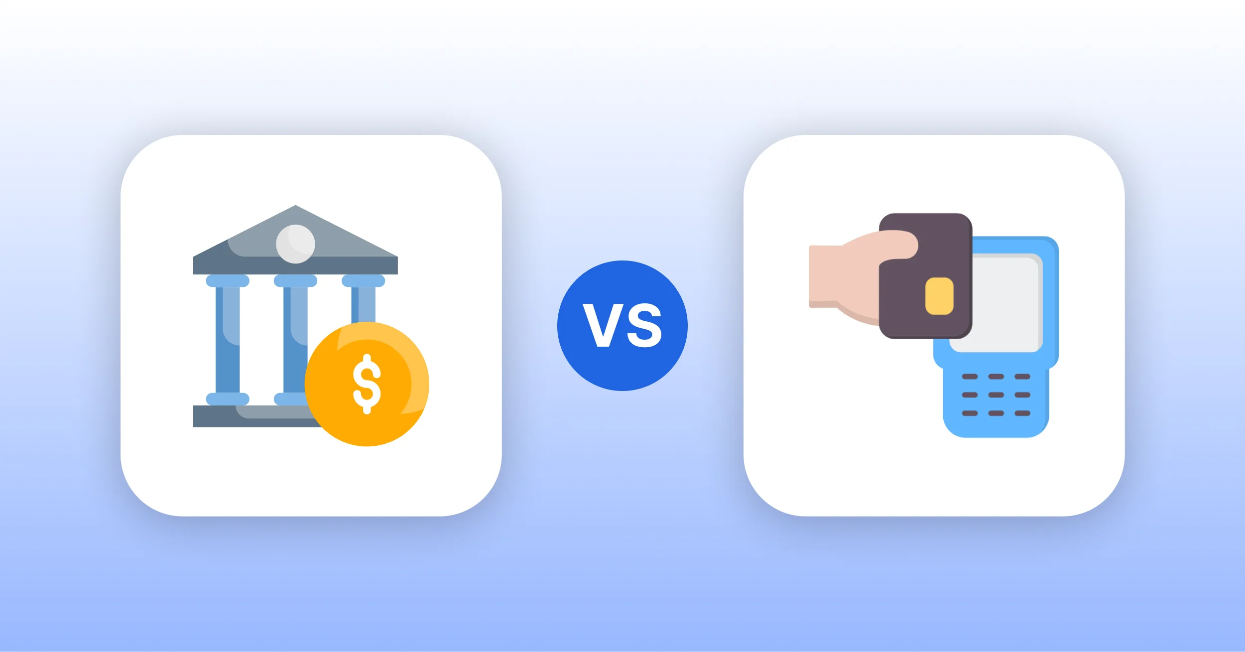 Comparison chart showing key differences between a payment processor and a merchant acquirer