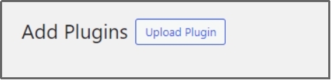 Click “Upload Plugin” button.