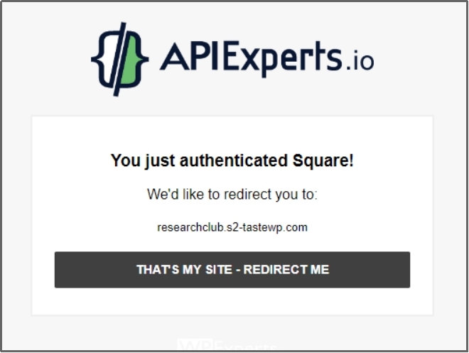 Click “Redirect Me.”