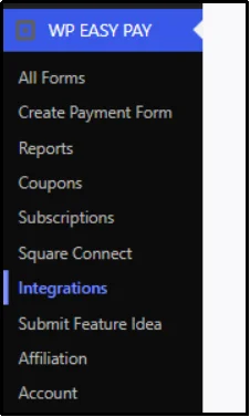 Configuration options for WP EasyPay.