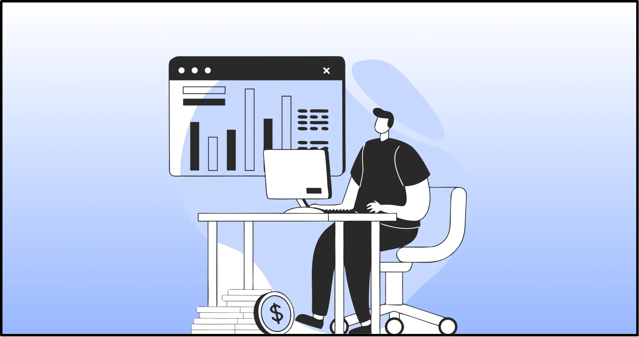 Person analyzing payment data on dashboard