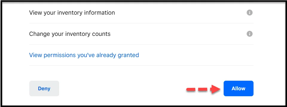 Allow necessary permissions to connect Square with WP EasyPay