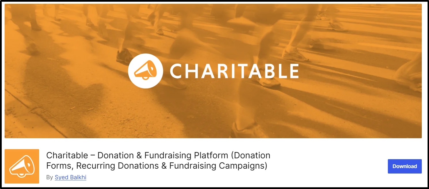 Charitable WordPress donation plugin