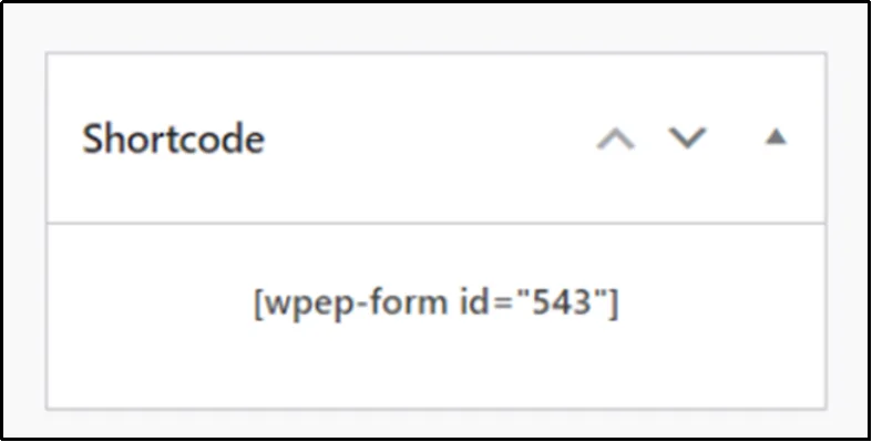 Copy payment form shortcode