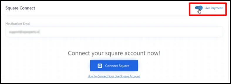 Test a live payment using Square in WordPress