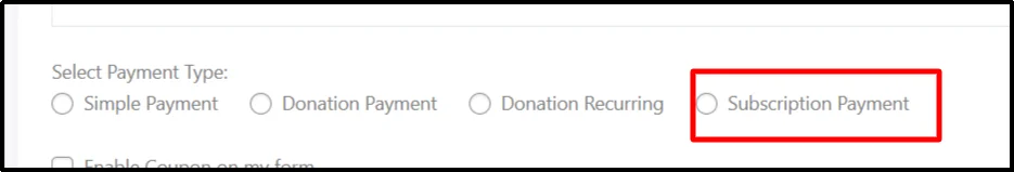 Set up a subscription payment form