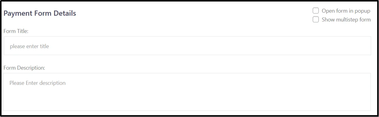 Configure general payment settings in WP EasyPay
