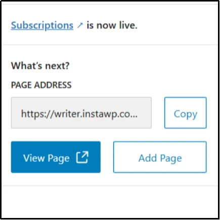 Publish the page with the payment form