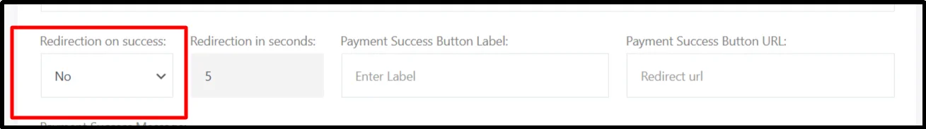 Set redirect URL after successful payment