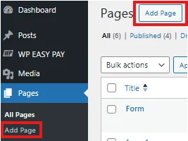 Add a new page to display the donation form