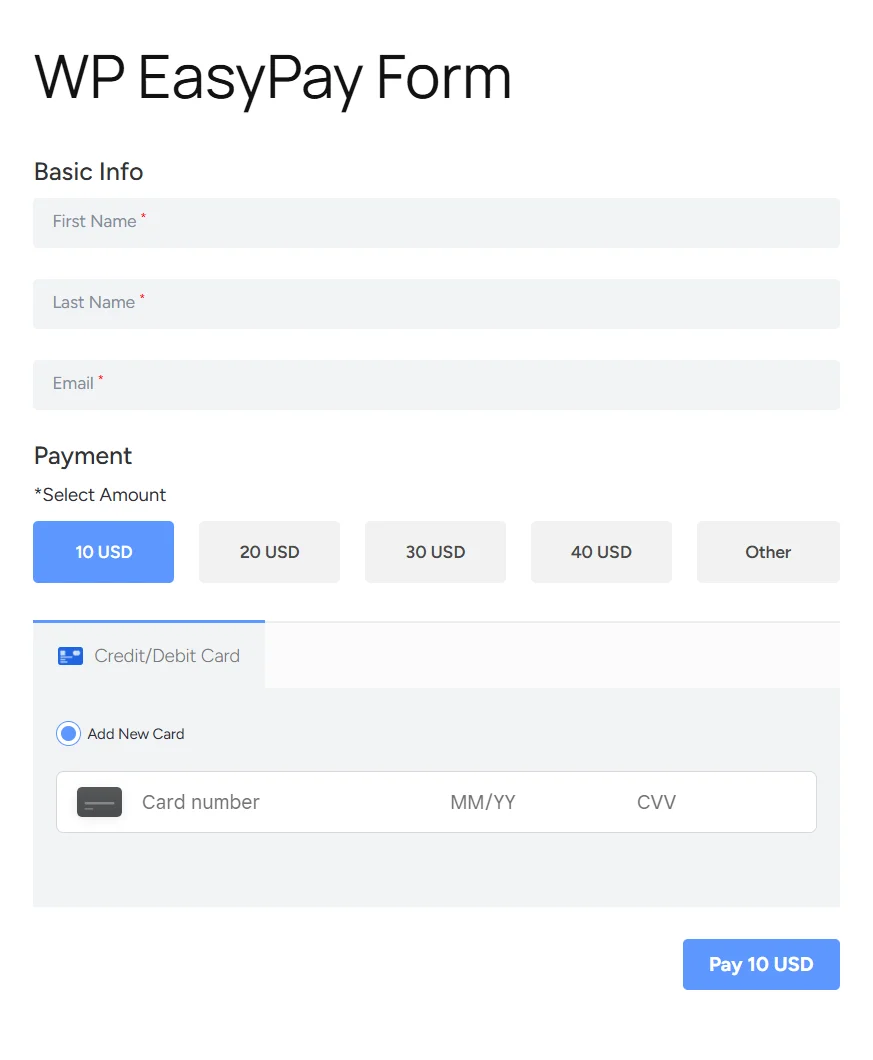 Create Your First Square Payment Form with WP Easy Pay - WP EasyPay