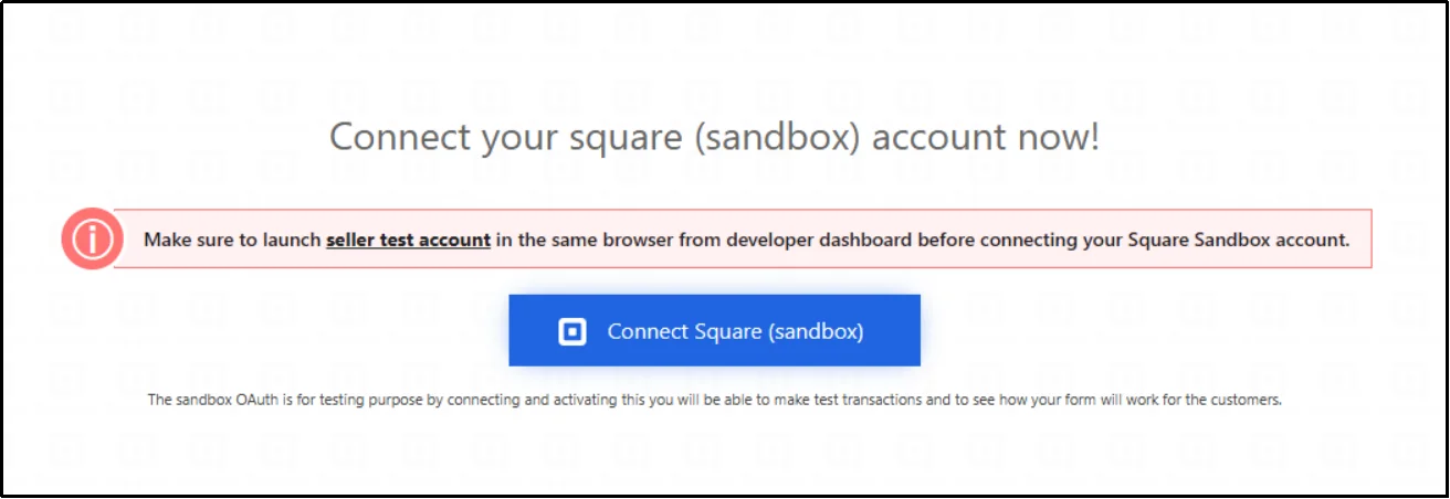 Connect Square in sandbox or live mode in WP EasyPay