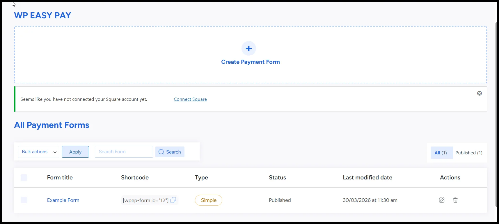 Plugin dashboard with updated settings layout