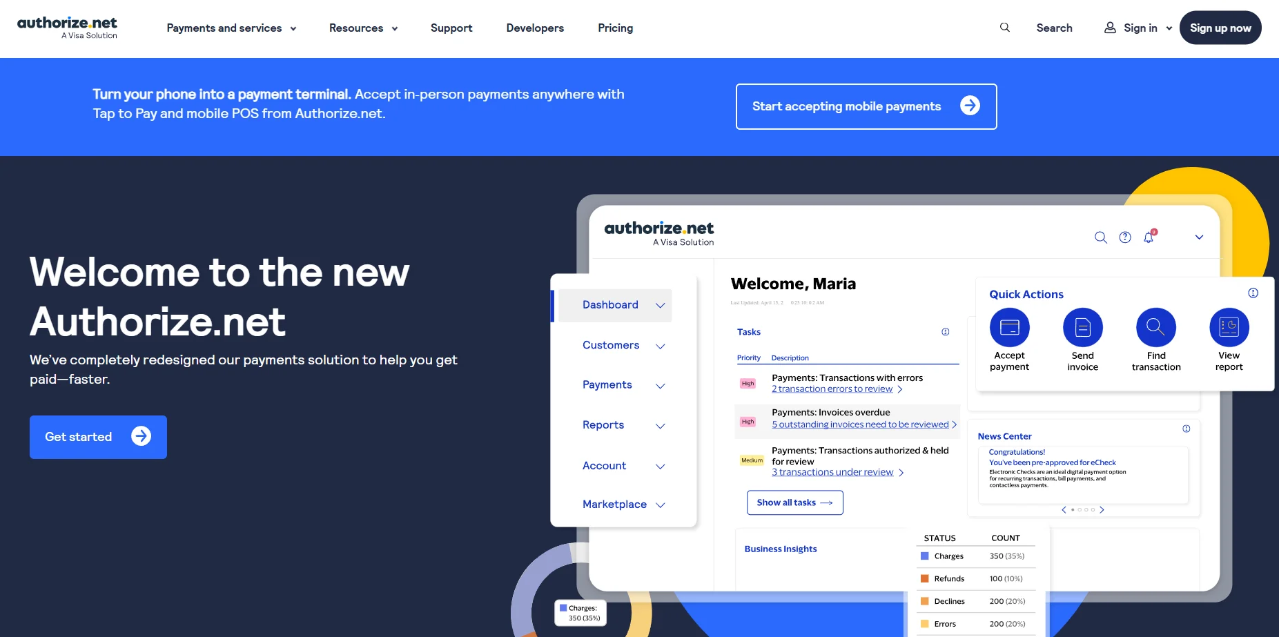 Authorize.Net payment gateway configuration screen