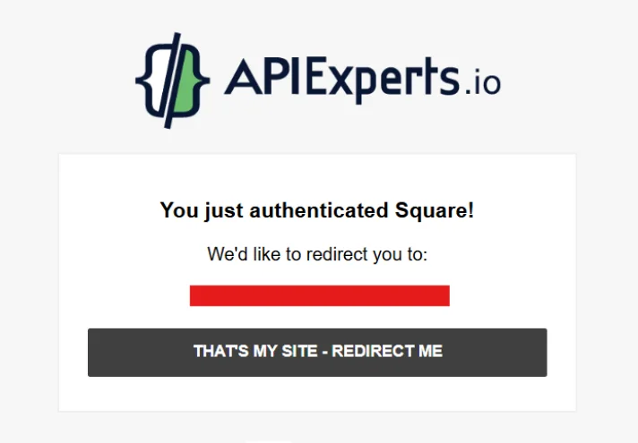 Authenticated Square account connected with WP EasyPay