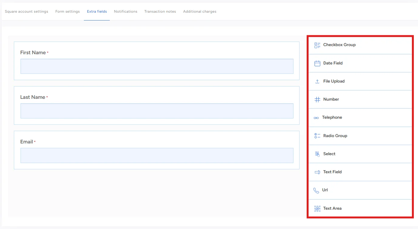 Drag and drop fields in WP EasyPay form builder