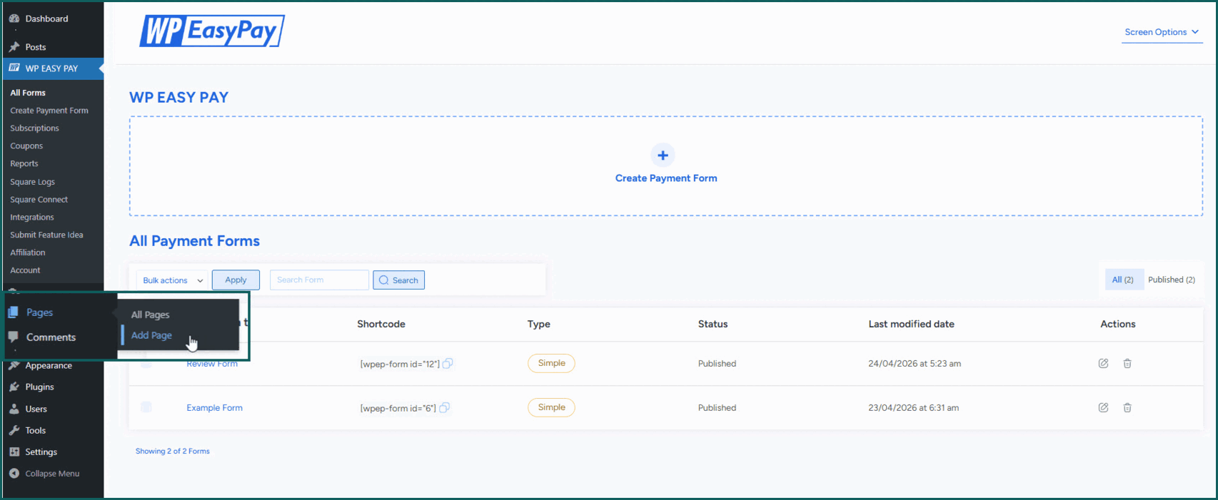 Keep your design workflow smooth while managing WordPress payment forms
