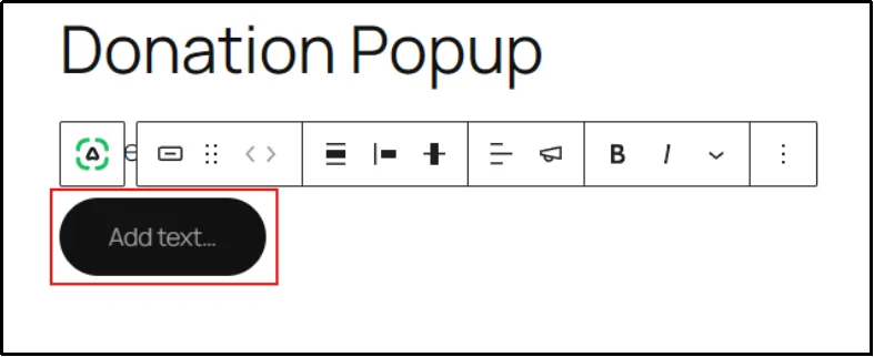Add custom CTA button text for the donation popup