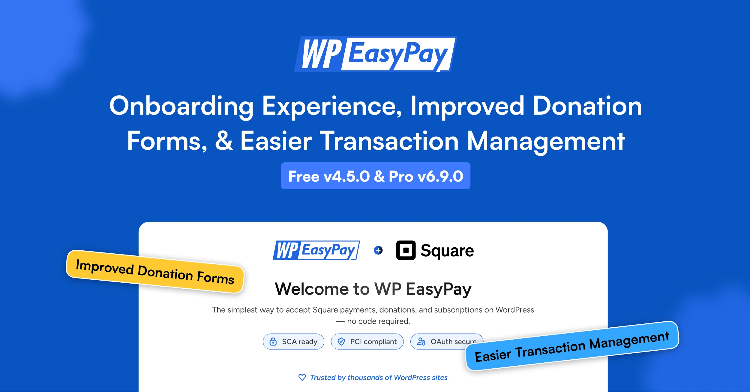 WP Easy Pay Free 4.5.0 and Pro 6.7.0
